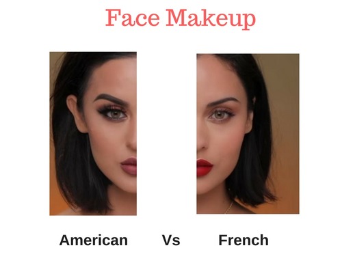American Vs French makeup
