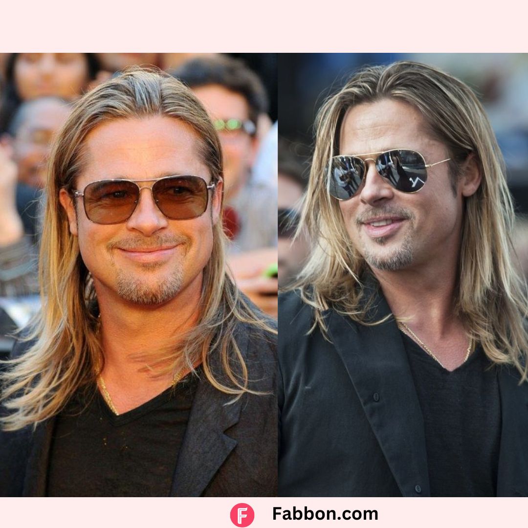 Brad Pitt Long Hair Troy