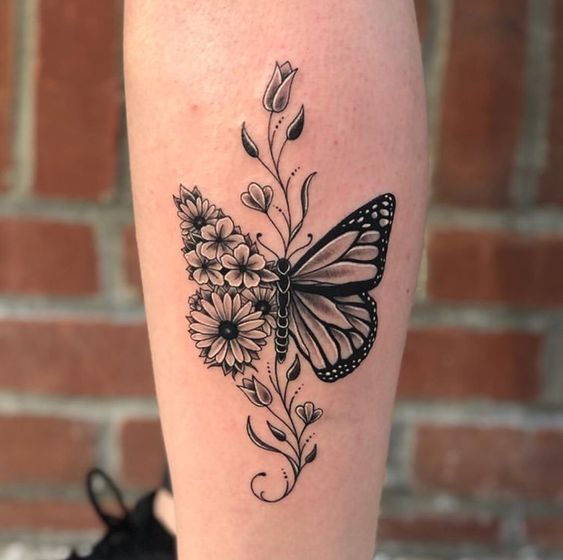 butterfly-with-flowers