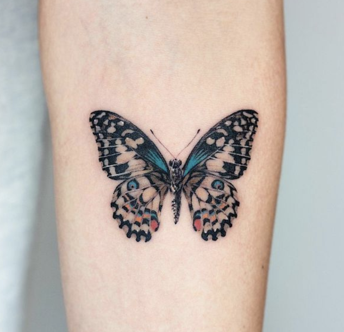 arm-butterfly-tattoo-design
