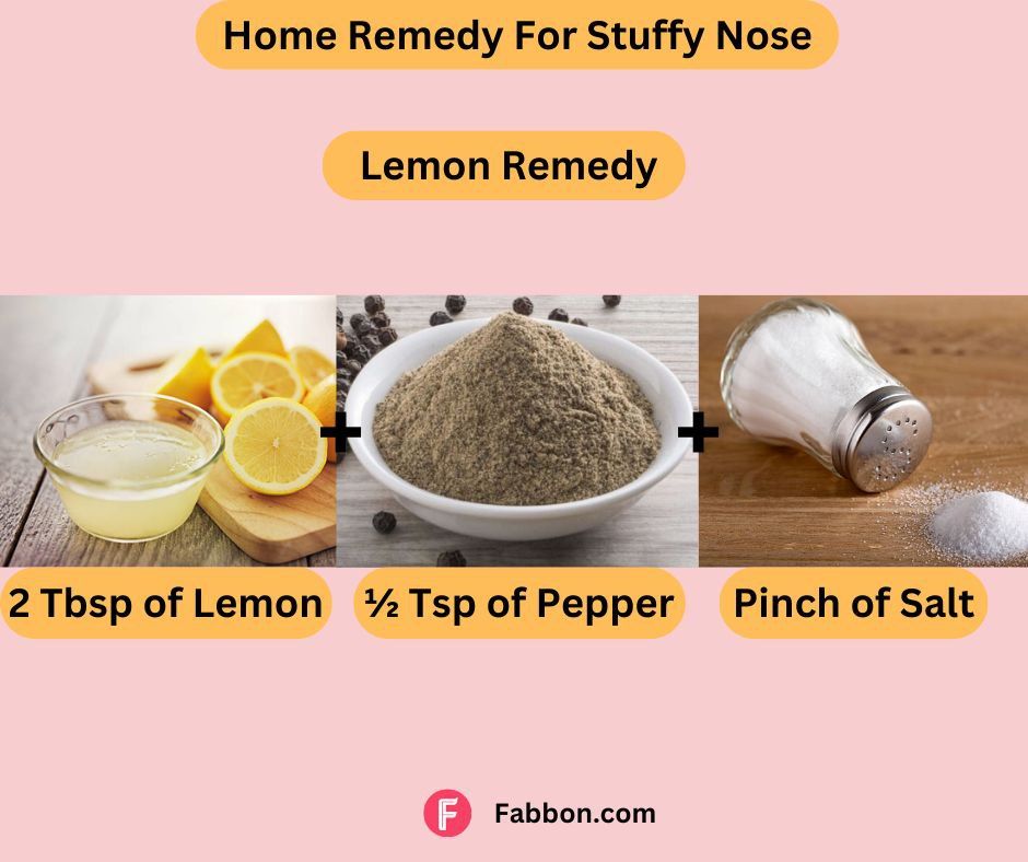 home remedy for stuffy nose5