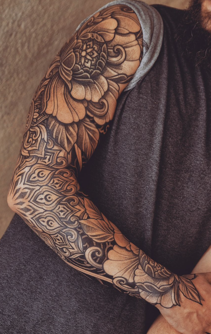 flower-mandala-tattoo-for-men