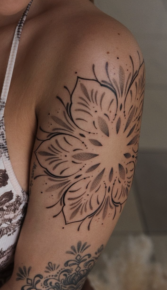 mandala-arm-tattoo-women