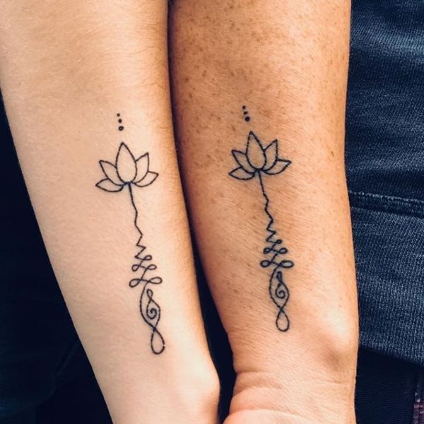 mother-daughter-flower-tattoo