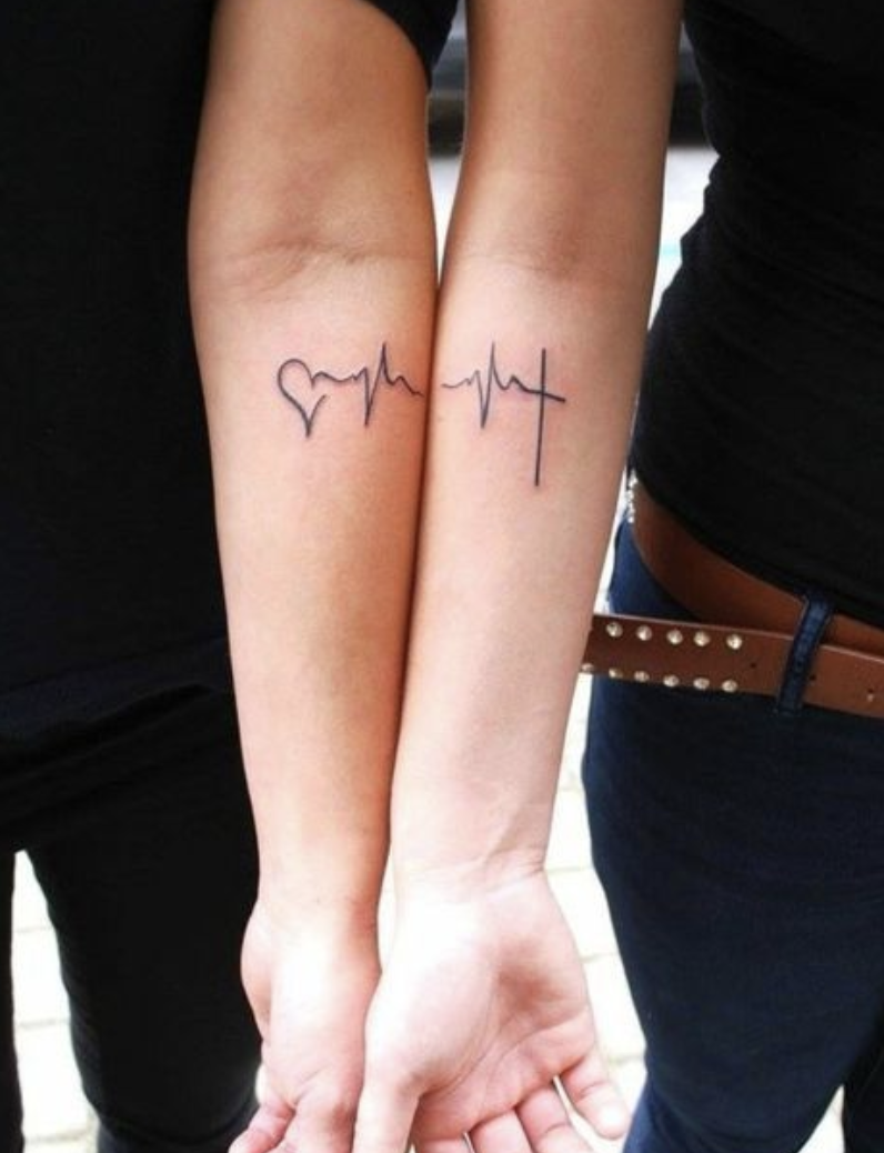 heartbeat-mother-daughter-tattoos
