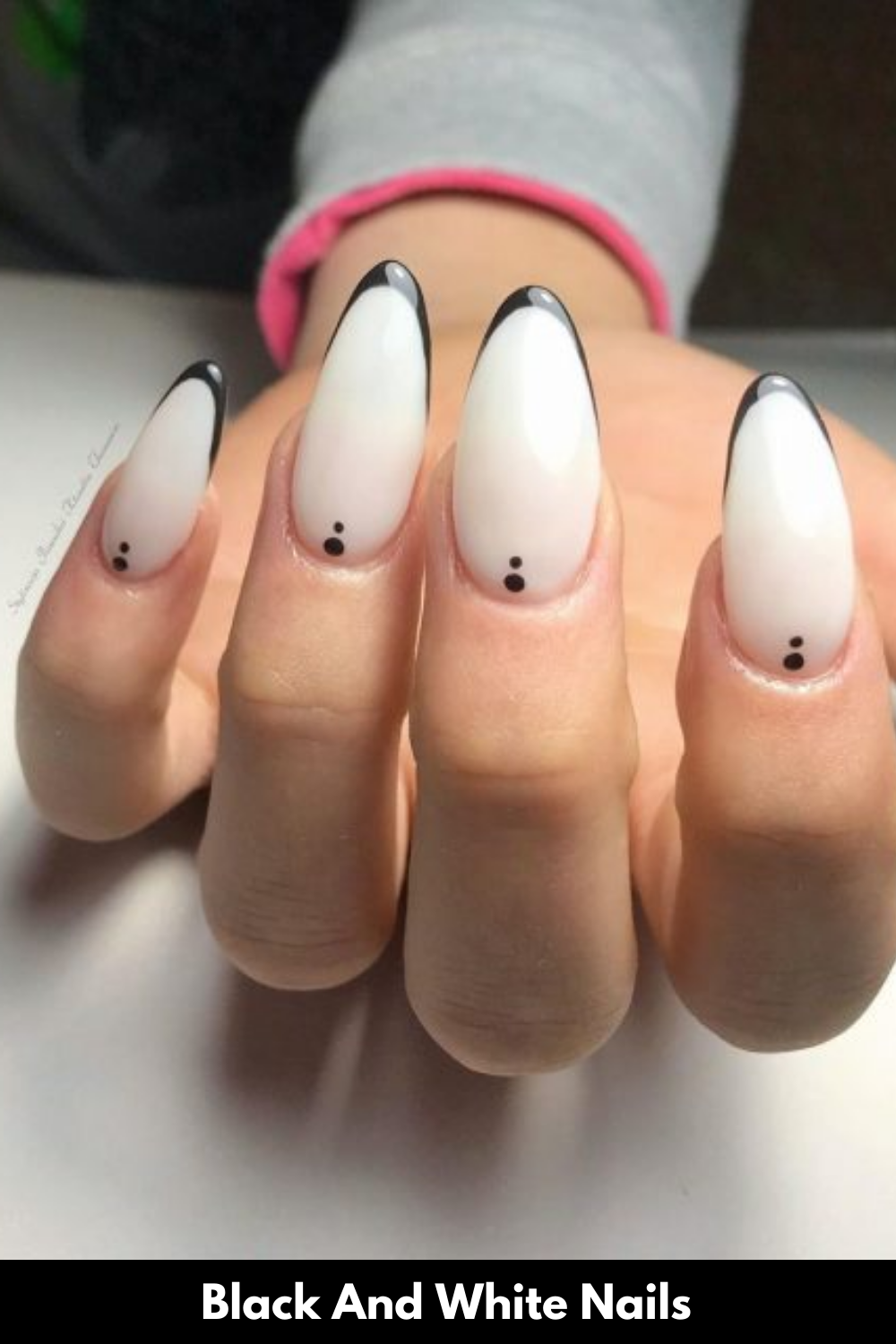 black-and-white-nails