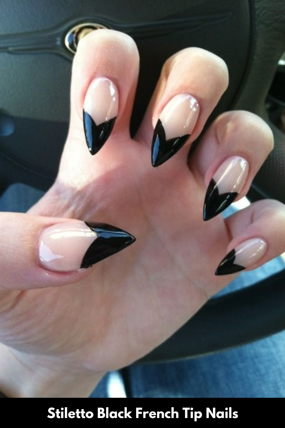 stiletto-black-french-tip-nails