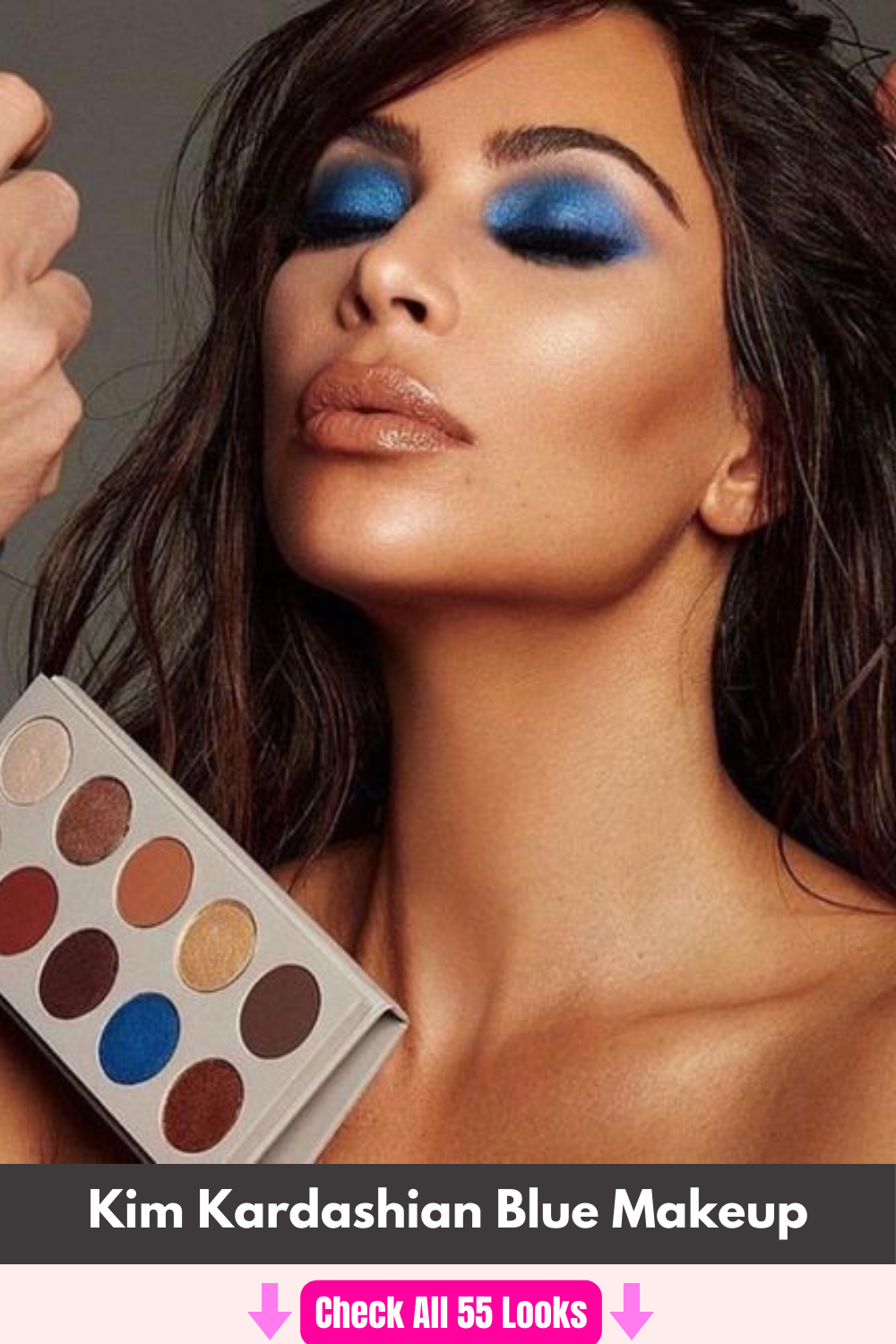 kim-kardashian-blue-makeup-look