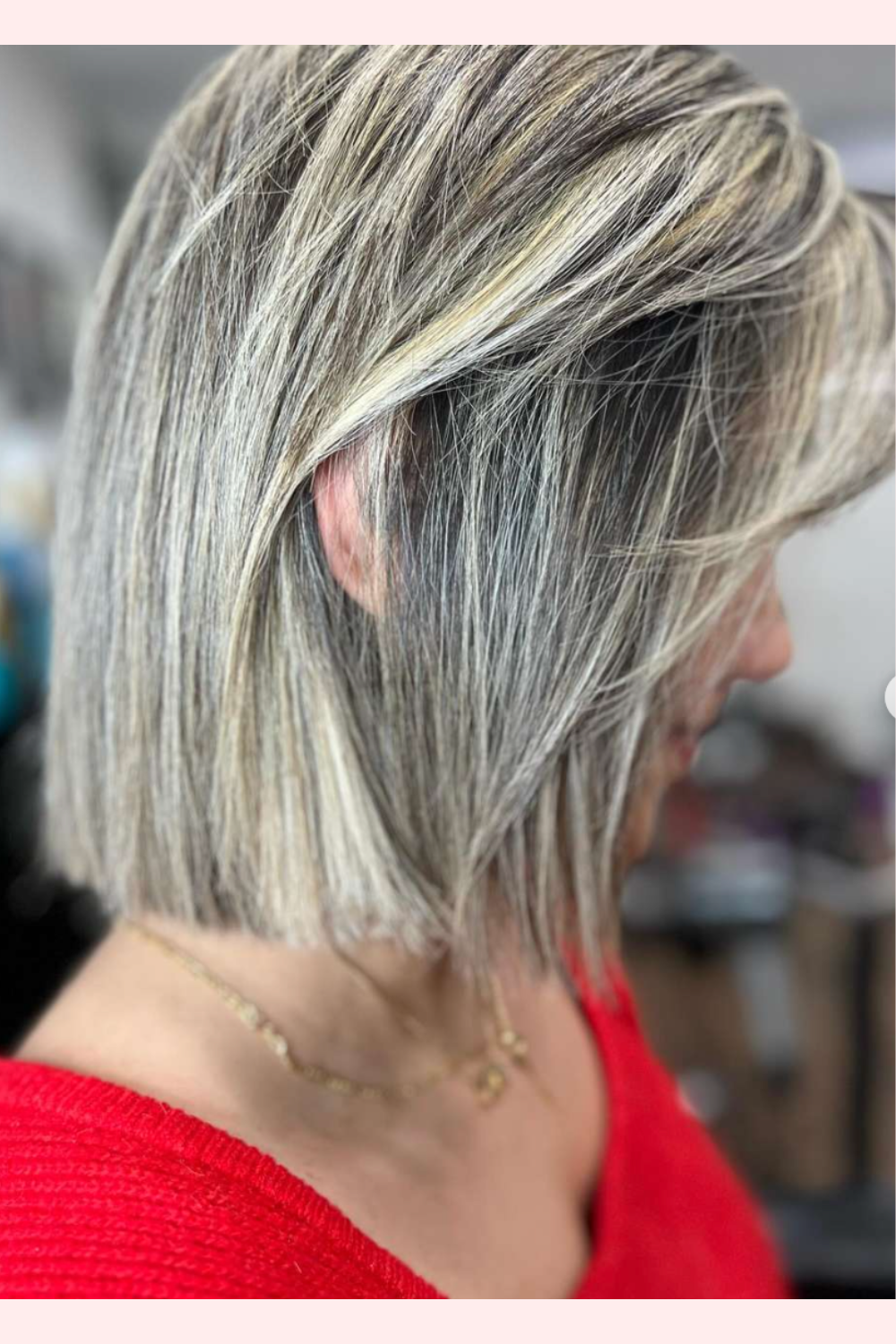  Bright blonde highlights and lowlights