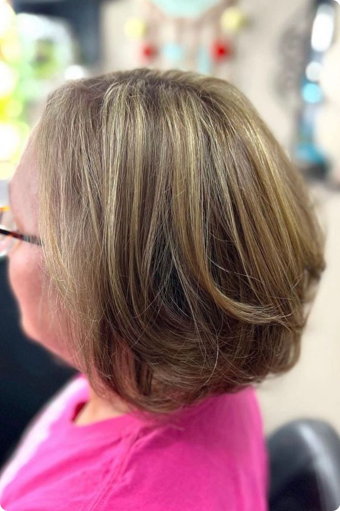 Caramel Short Layered Bob Haircut