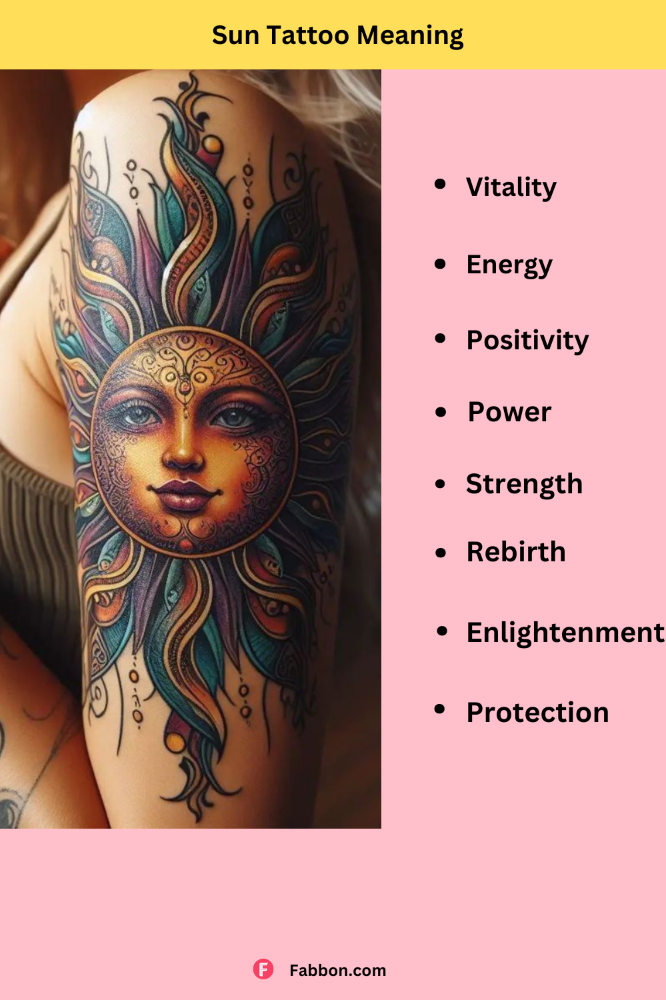 Sun tattoo meaning