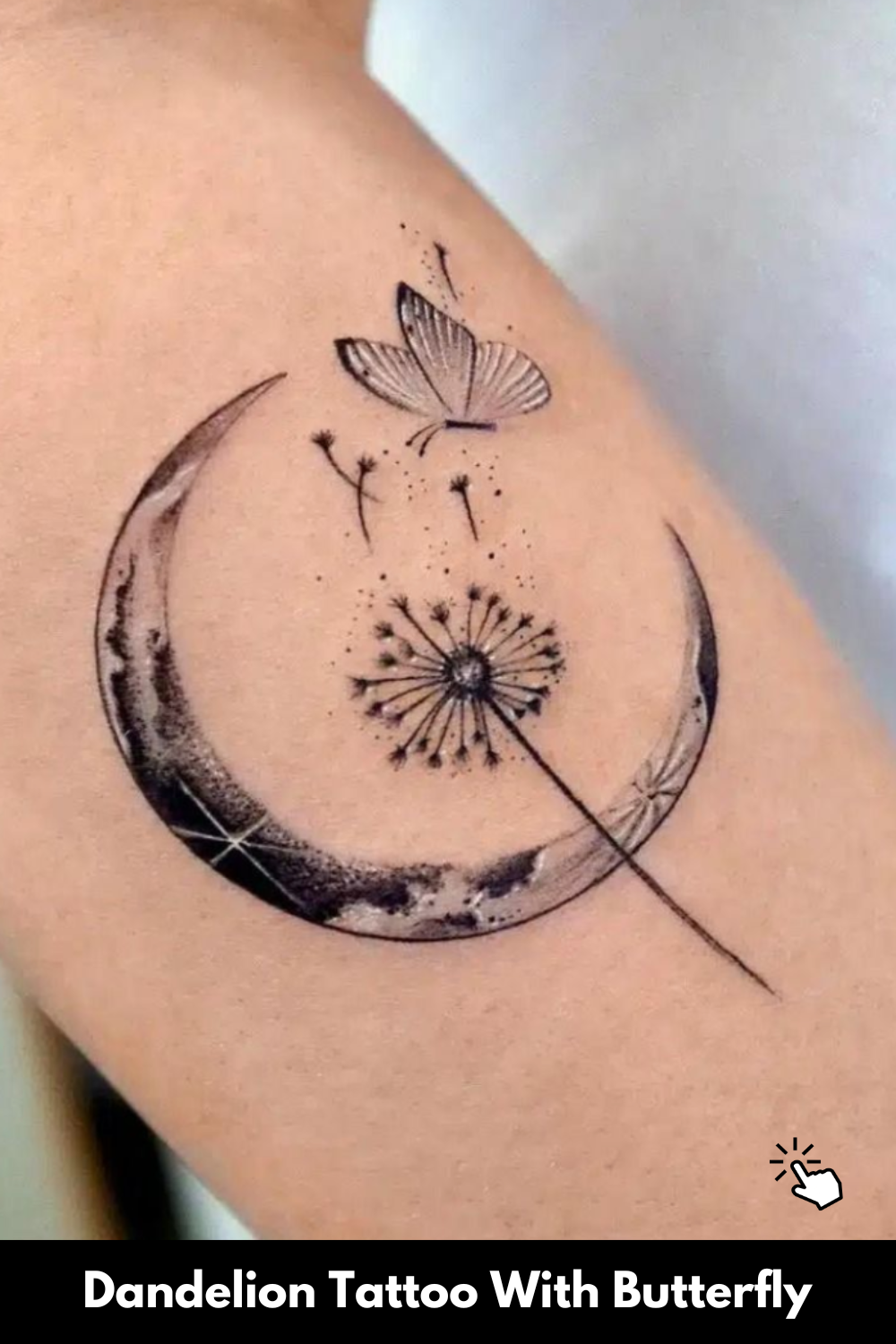 Dandelion-tattoo-with-butterfly