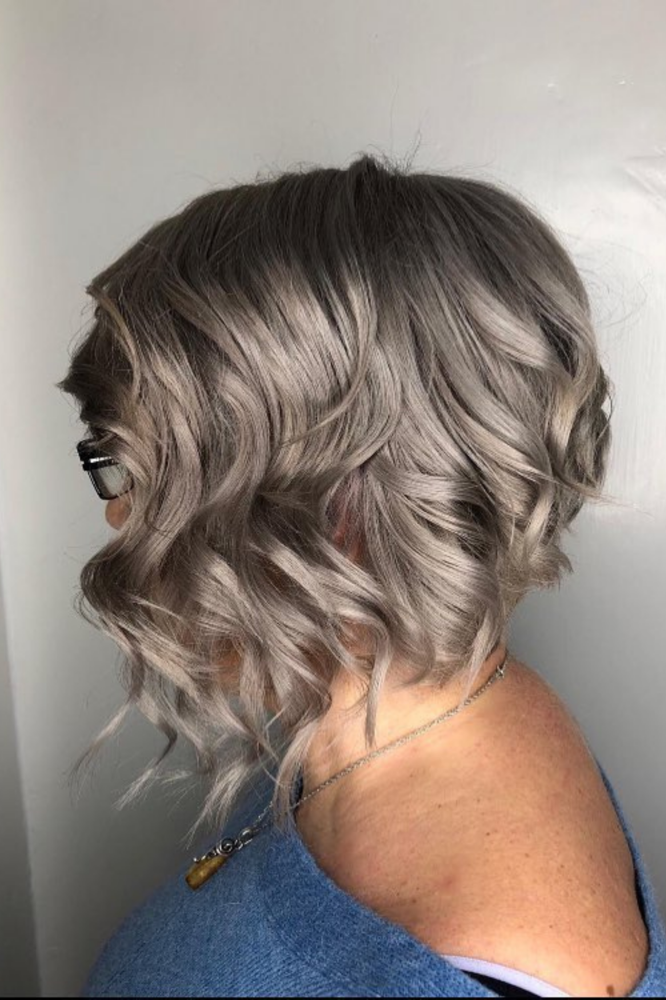 Dove Gray Wavy Bob