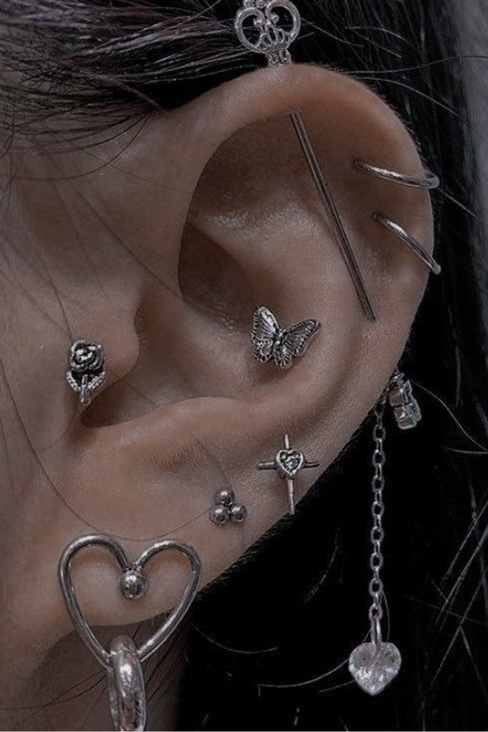 industrial-and-helix-and-lobe-earrings