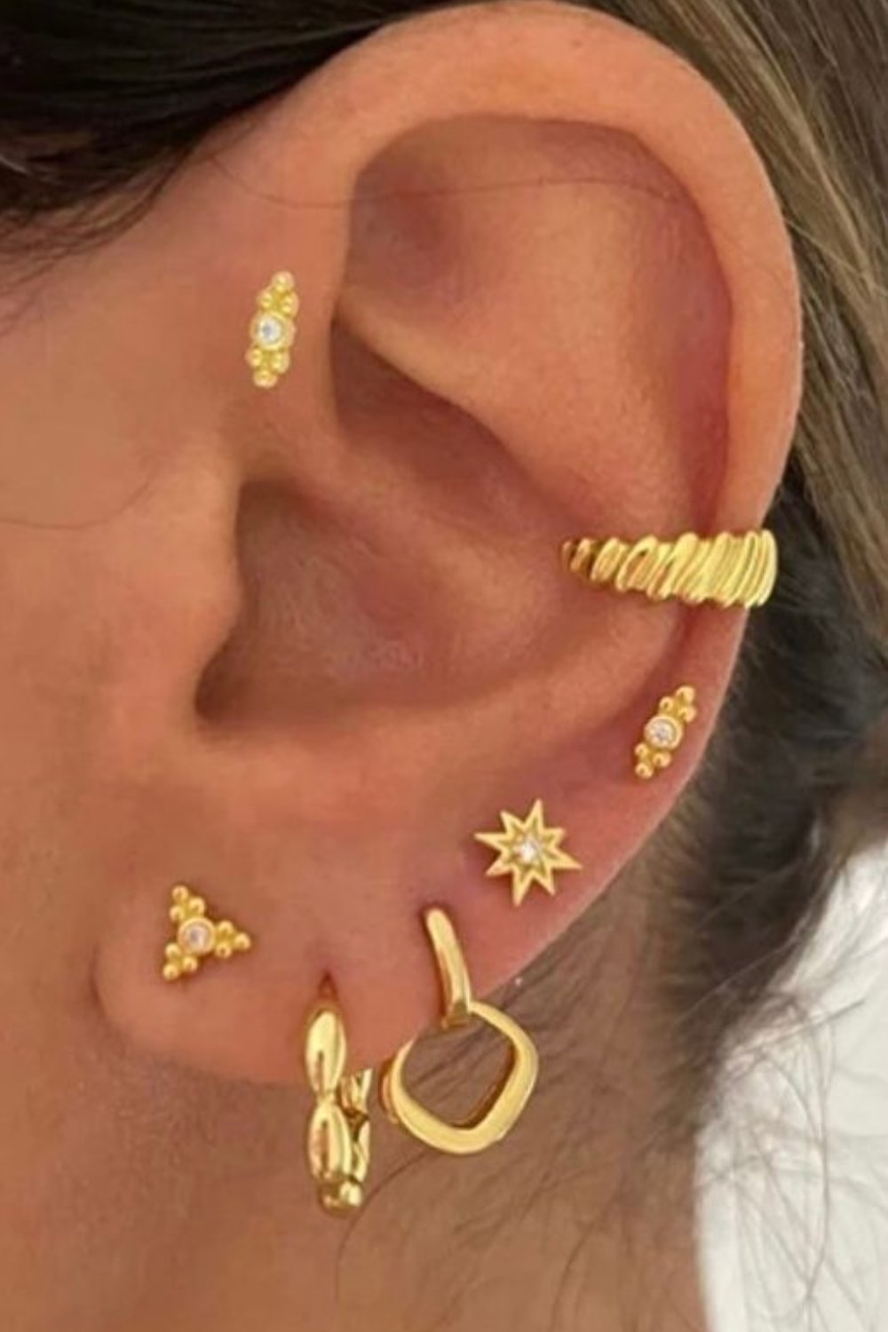 Gold Plated Ear Stack Set