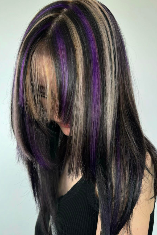 Blonde and Purple