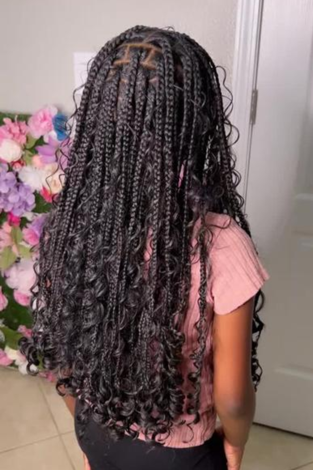 Goddess braids for medium length hair