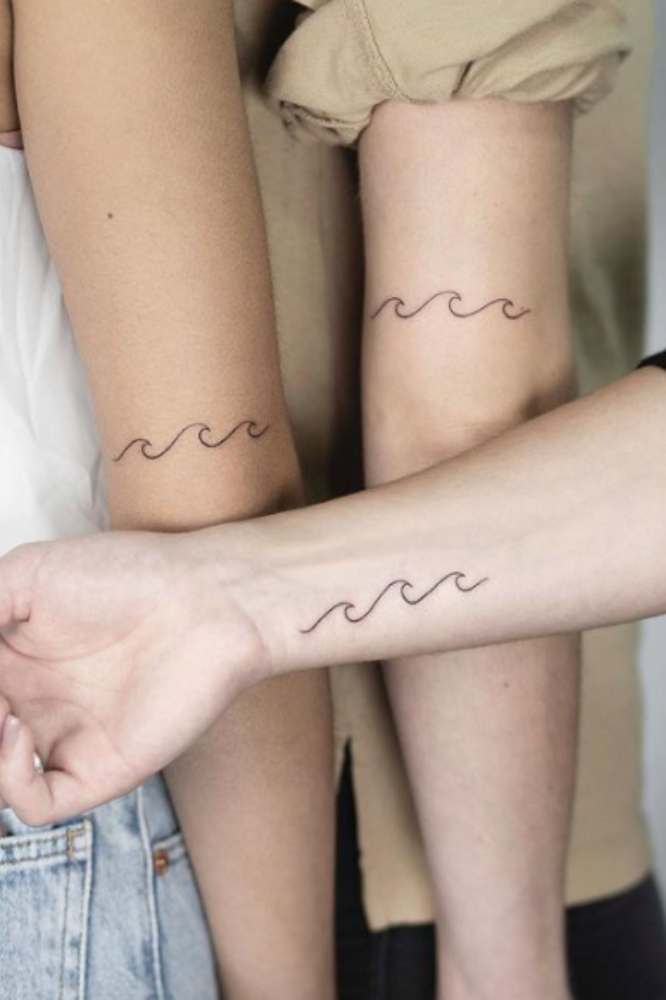 Bestfriend-wave-tattoo