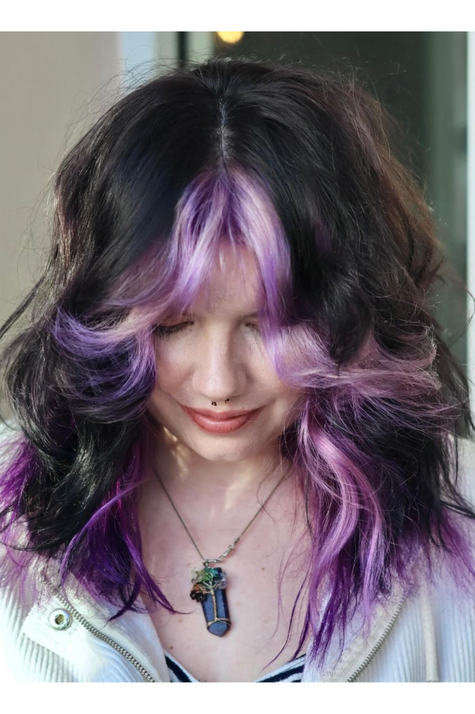 Wolf-Cut-With-Purple-Highlights