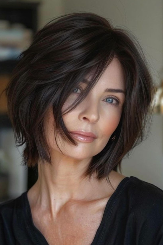 Short-Layered-Hairstyle-With-Bangs