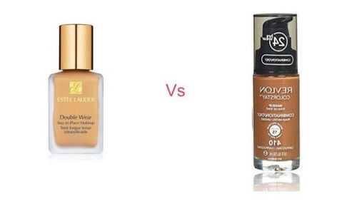 Estee Lauder Double Wear Stay-In-Place Foundation vs Revlon Colorstay Makeup 