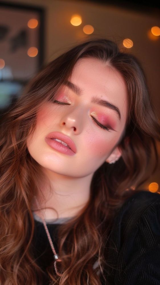 28 Pink Eyeshadow Aesthetic Makeup Looks For Feminine Glam