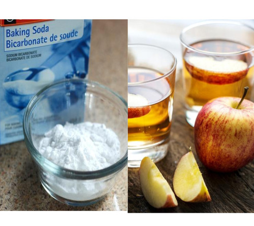 Baking soda and apple cider vinegar mask