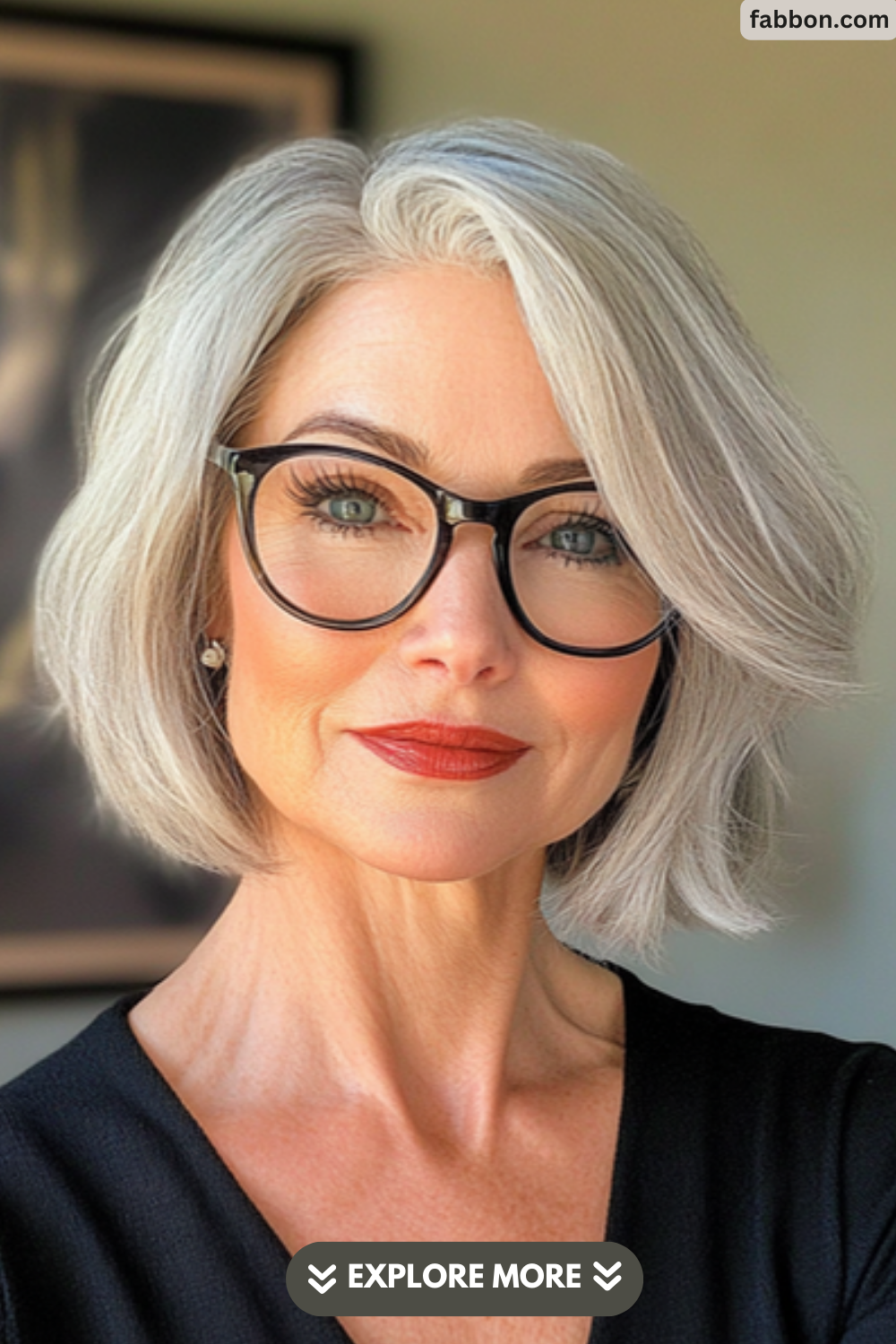 Bob-for-gray-hair-for-women-over-50-with-glasses