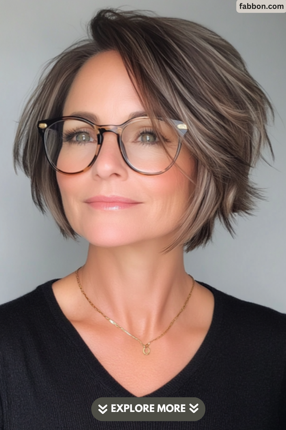 layered-bob-for-over-50-with-glasses