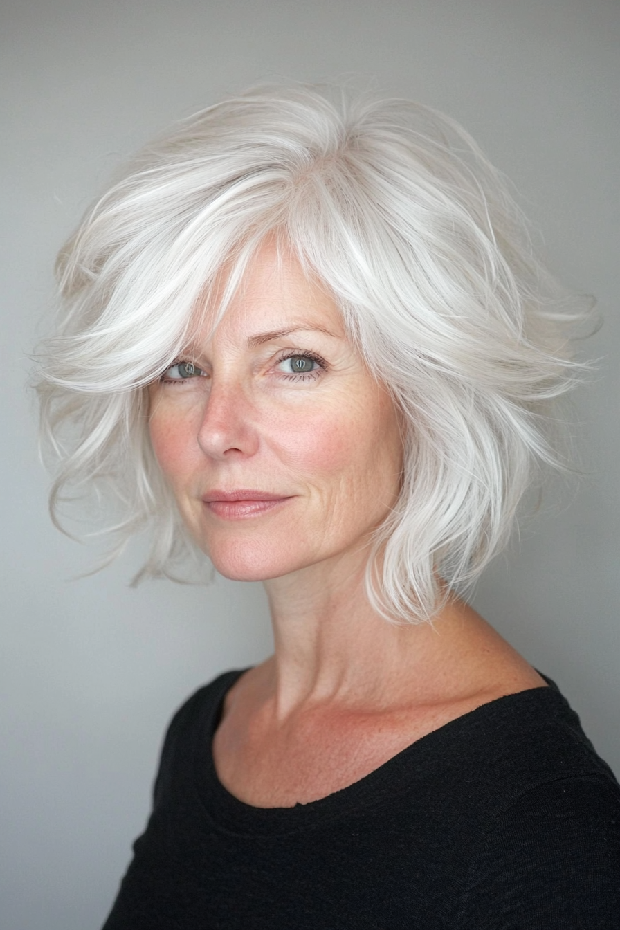 messy-bob-for-thin-hair-for-older-women