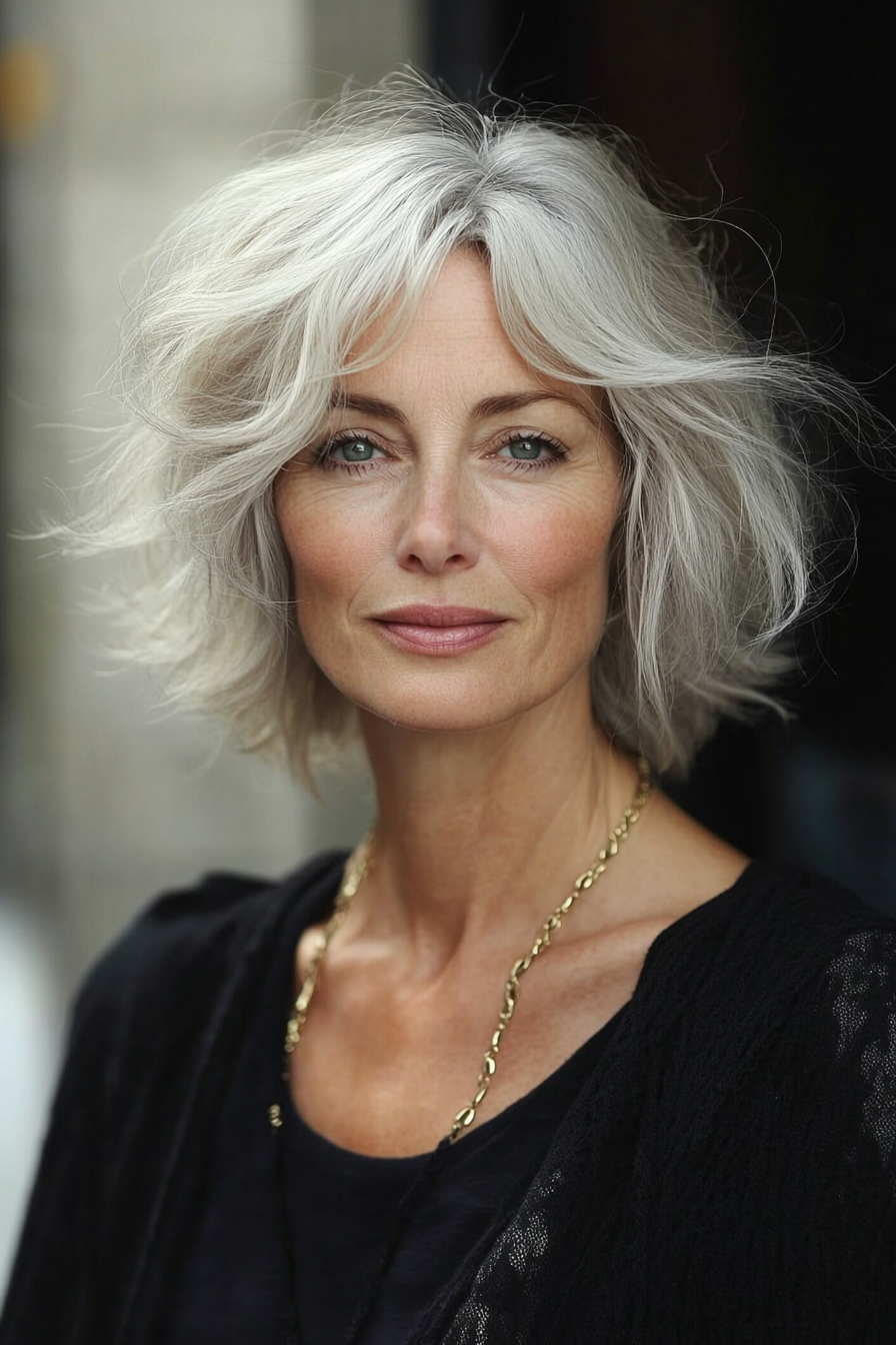 gray-bob-for-thin-hair-for-older-women