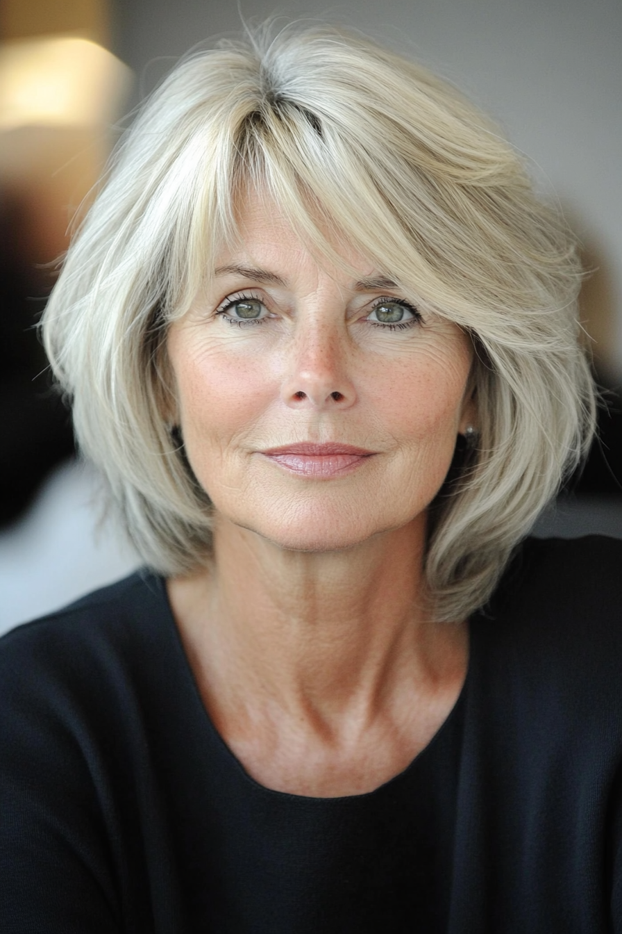 layered-bob-for-thin-hair-for-older-women