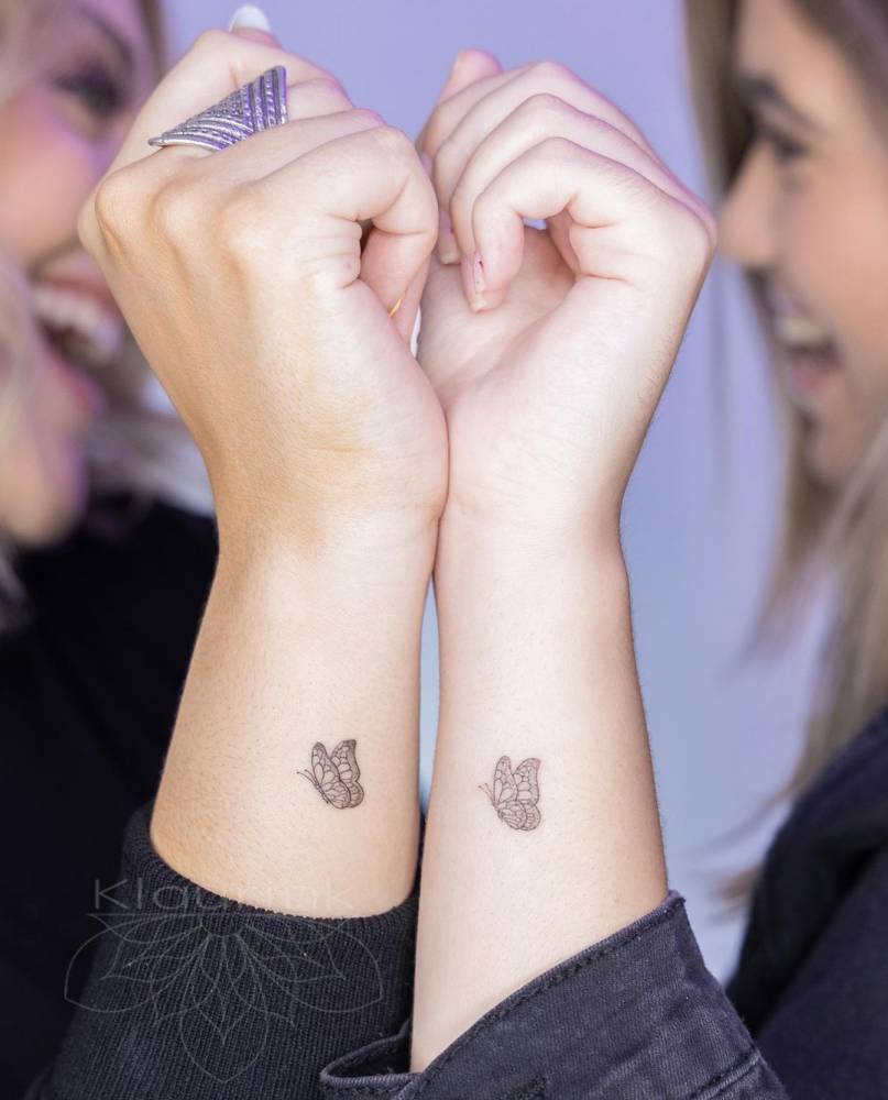 matching-butterfly-tattoo-for-mother-daughter