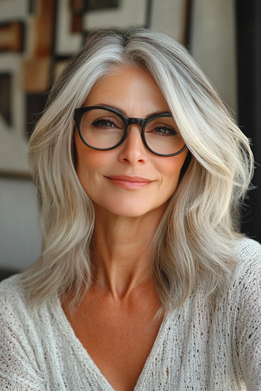 layered-hairstyle-gray-hair