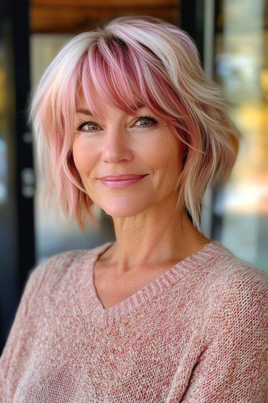 pink-highlights-bangs