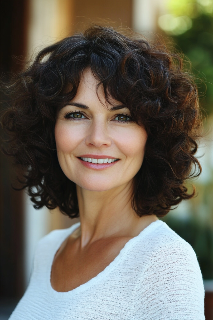 curly-short-bob-black-hair-for-women-over-40