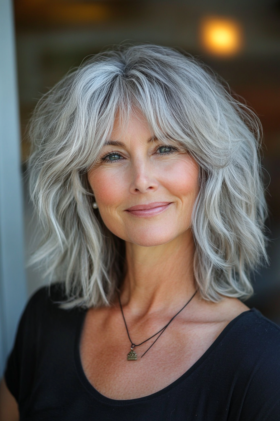 shag-cut-for-gray-hair-for-older-women-with-mid-length-hair