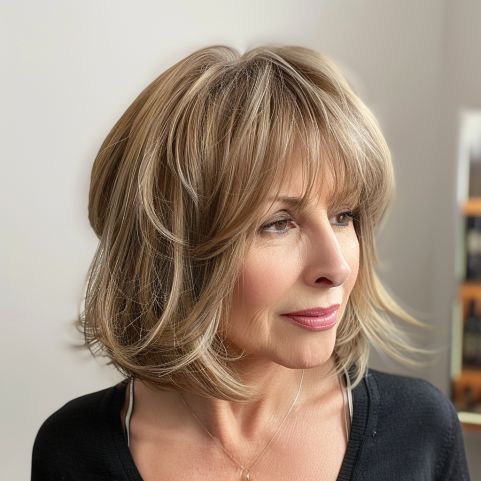 These 35 Medium Hairstyles Are The Secret To Voluminous Hair For Women Over 60