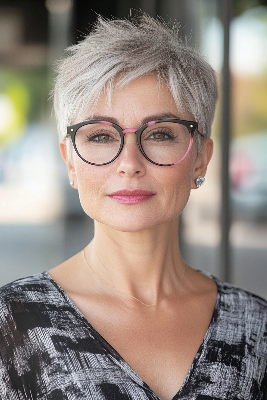 pink-and-black-glasses-on-gray-pixie