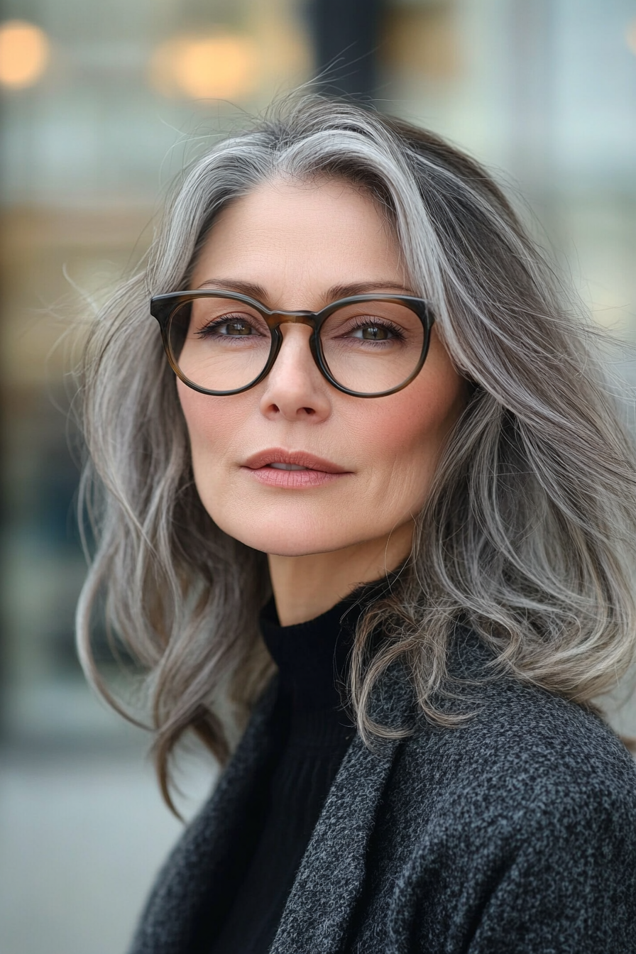 dark-brown-glasses-on-salt-and-pepper-hair