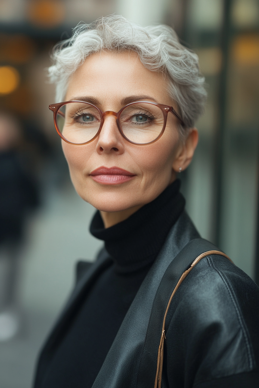 red-and-brown-glasses-with-curly-short-hair