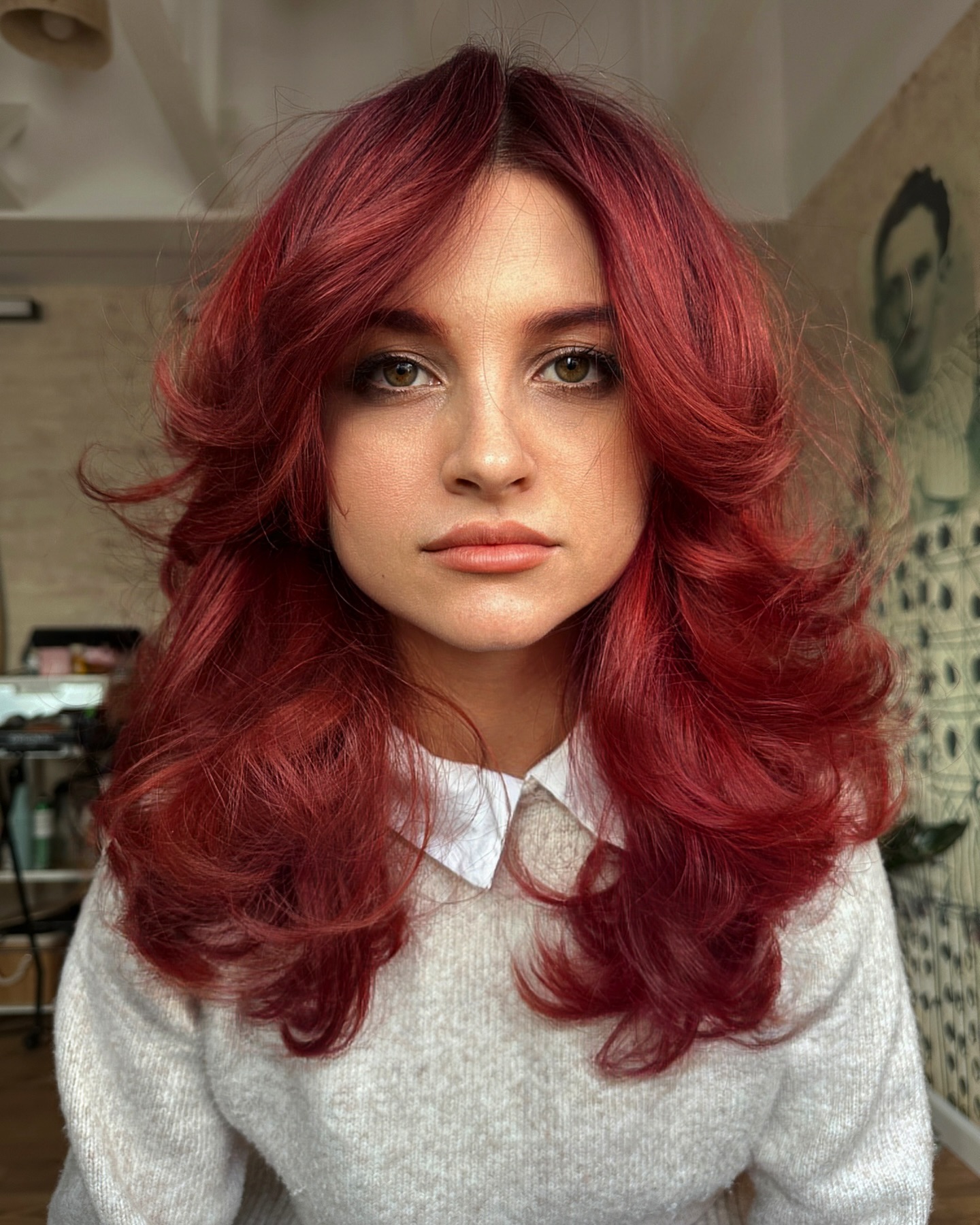 layered-medium-haircut-on-red-hair