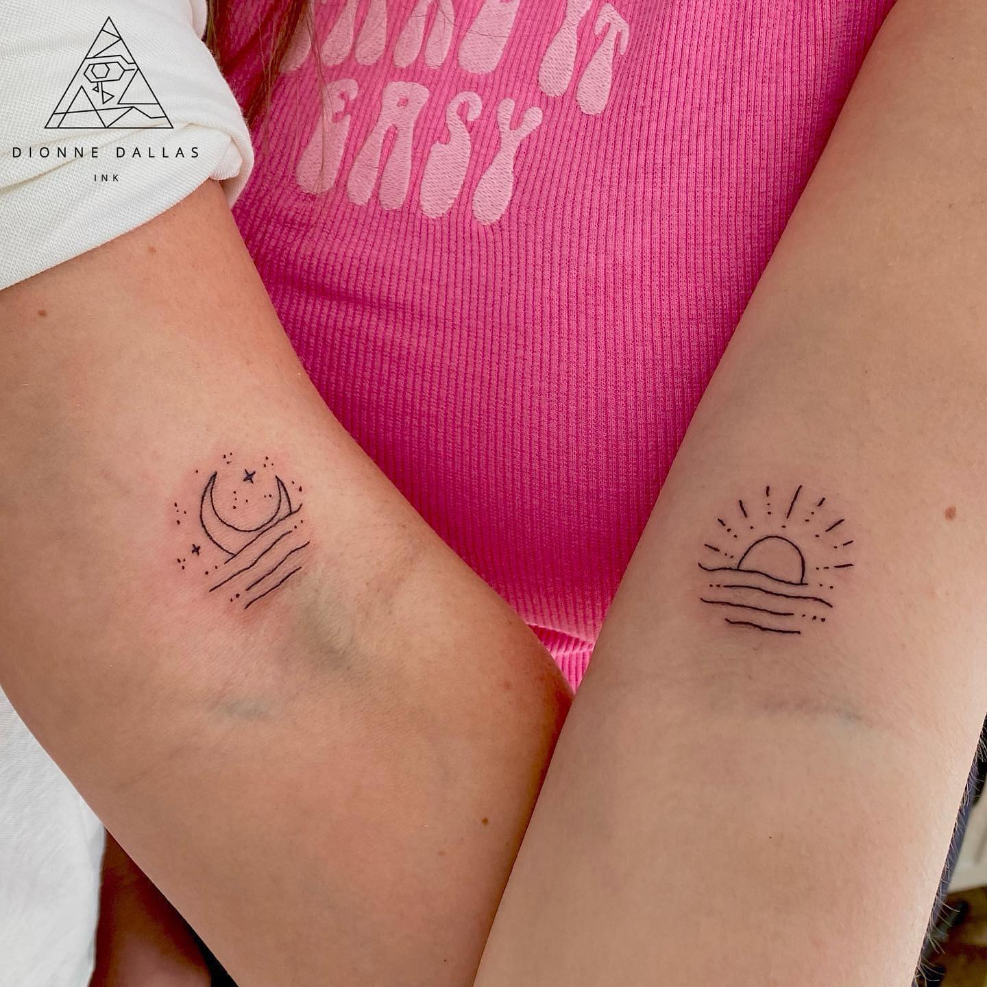 sun-and-moon-tattoo-mother-daughter