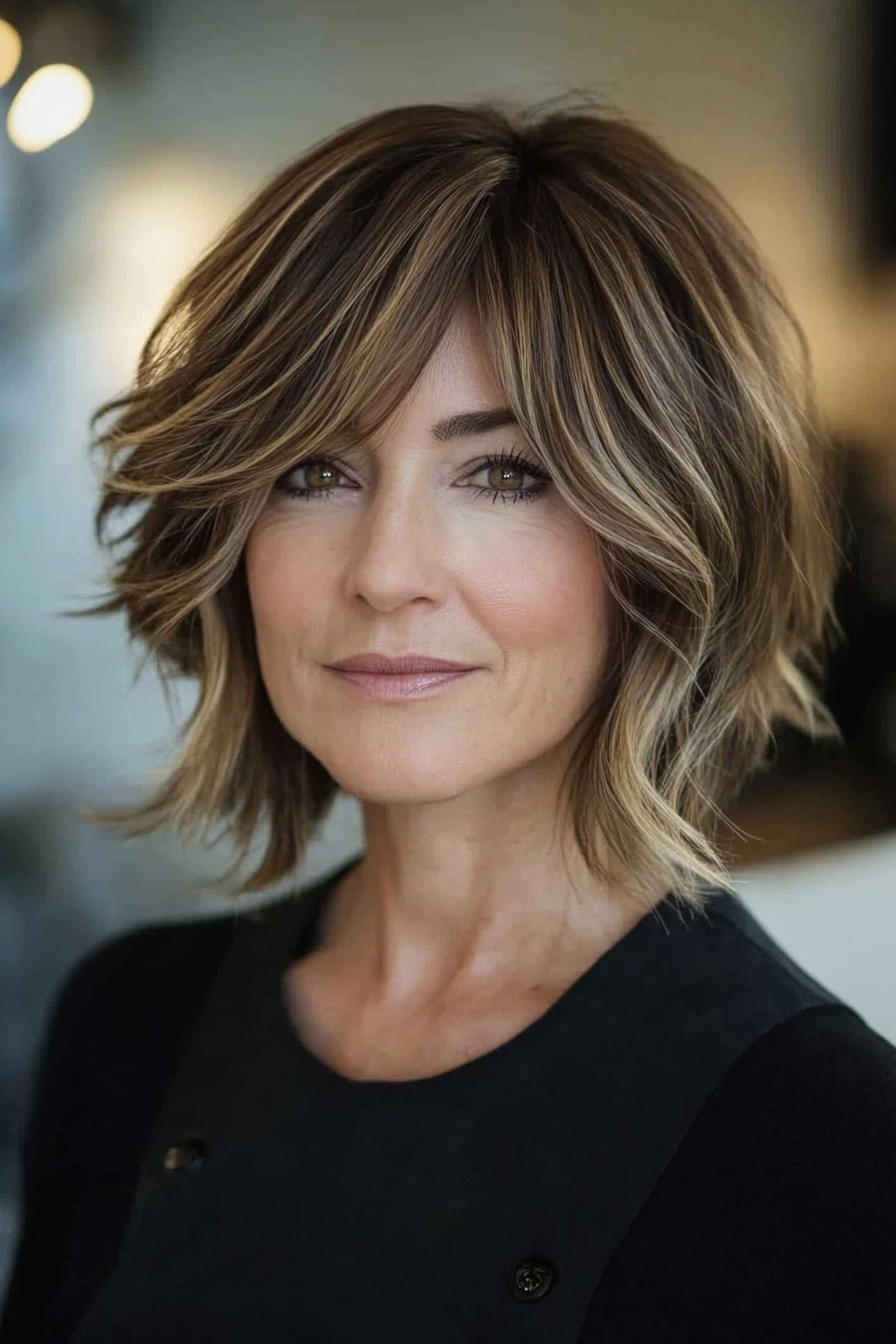 brown-hair-with-highlights-older-women