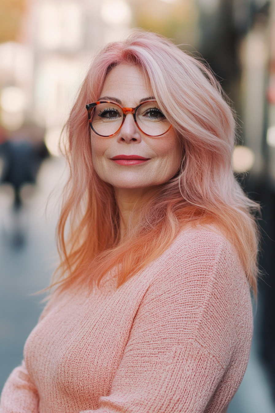 pink-medium-haircut-older-women