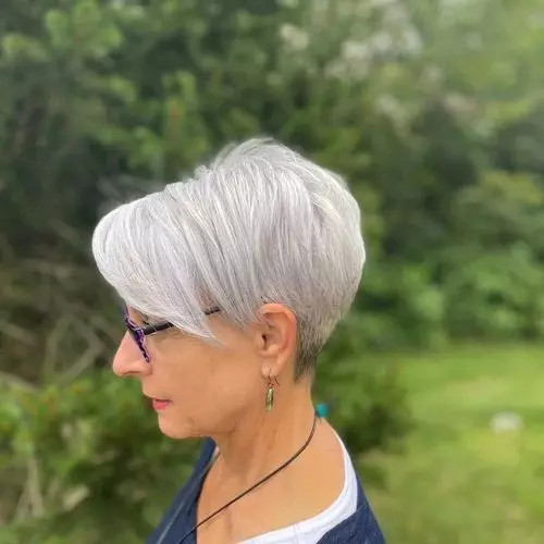 short-white-pixie