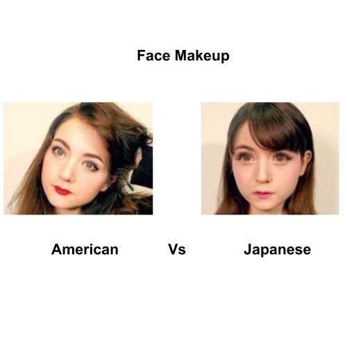 American-Vs-japanese-face-makeup
