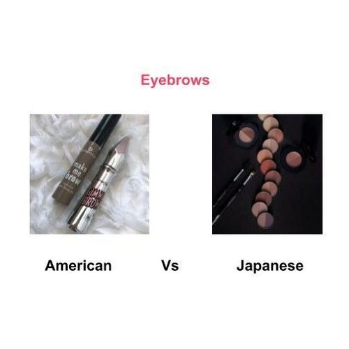 Eyebrows-american-vs-japanese-makeup