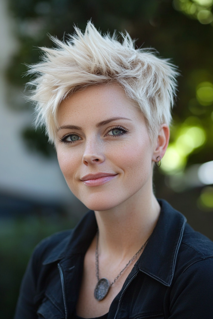 blonde-spiky-short-haicut