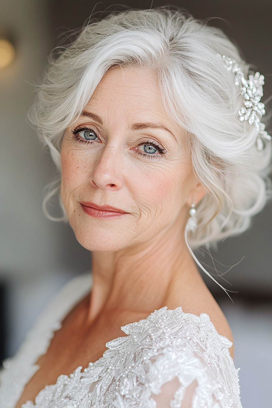 updo-for-gray-hair